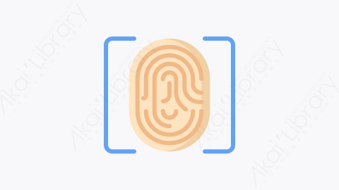 图片素材-012-指纹fingerprint扁平卡通法律与正义元素图标