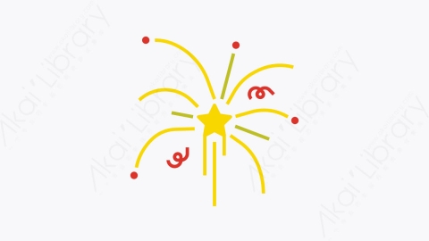 图片素材-012-烟花fireworks扁平卡通事件元素图标