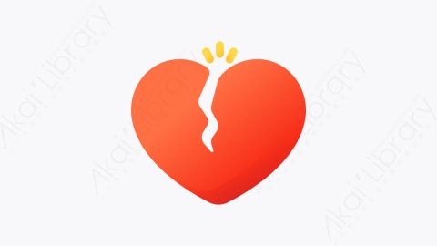 图片素材-012-心碎heartbreak扁平卡通情人节元素图标