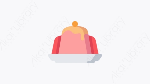 图片素材-012-果冻甜点jelly_dessert扁平卡通食物餐饮元素图标