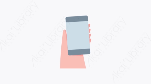 图片素材-012-智能手机smartphone扁平卡通手拿着智能手机图标