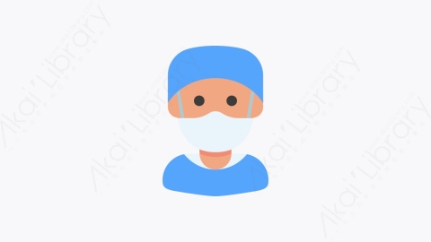 图片素材-012-外科医生surgeon扁平卡通Covid头像元素图标