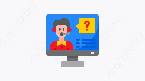 图片素材-012-技术支持technical_Support扁平卡通帮助和支持元素图标
