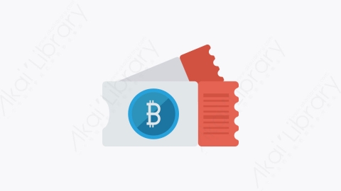 图片素材-012-车票ticket扁平卡通比特币区块链和加密货币元素图标