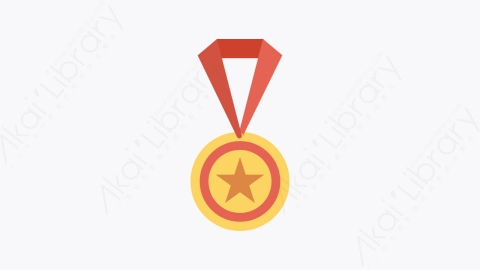 图片素材-0122-奖励-3award卡通扁平体育与健身元素图标