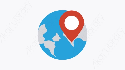 图片素材-0123-全球worldwide卡通扁平地图和导航元素图标