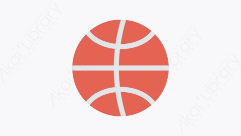 图片素材-0124-篮球ball卡通扁平学校与教育元素图标