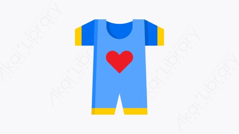 图片素材-013-婴儿服装baby_clothes扁平卡通婴儿元素图标