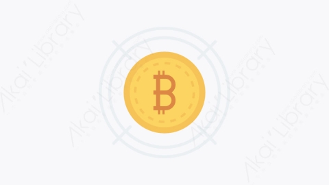 图片素材-013-比特币-68bitcoin扁平卡通比特币区块链和加密货币元素图标