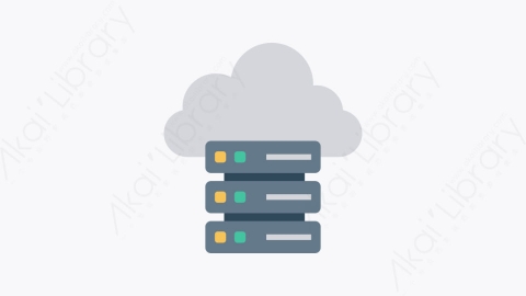 图片素材-013-云服务器cloud卡通扁平网络和技术元素图标