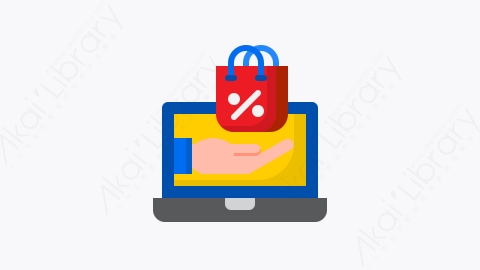 图片素材-013-电子商务ecommerce扁平卡通电子商务元素图标