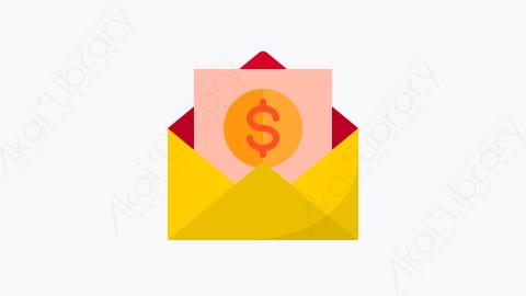 图片素材-013-电子邮件email扁平卡通金融元素图标