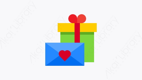 图片素材-013-邮件mail扁平卡通礼物元素图标