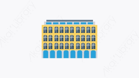 图片素材-013-购物中心-1mall扁平卡通城市建筑图标元素