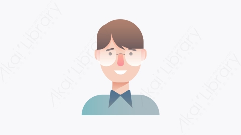 图片素材-013-男人man扁平卡通人物头像图标