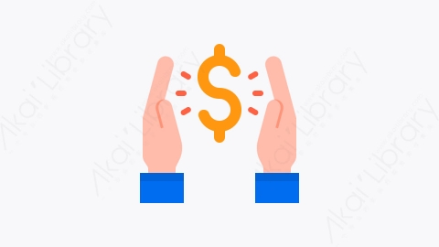 图片素材-013-货币money扁平卡通金融财务元素图标