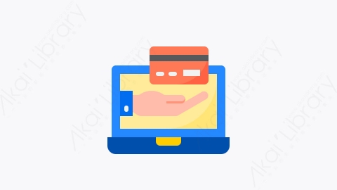 图片素材-013-网上购物shopping_online扁平卡通付款元素图标