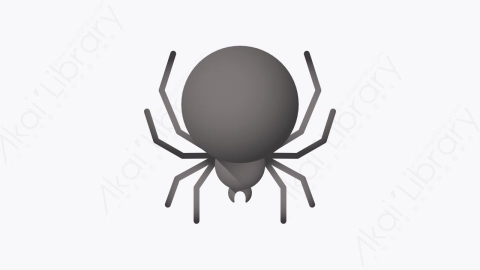 图片素材-013-卡盘spider扁平卡通万圣节元素图标