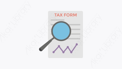 图片素材-013-税务taxes扁平卡通会计图标