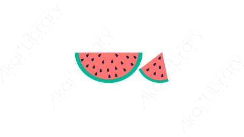 图片素材-013西瓜_watermelon夏季沙滩道具元素图标