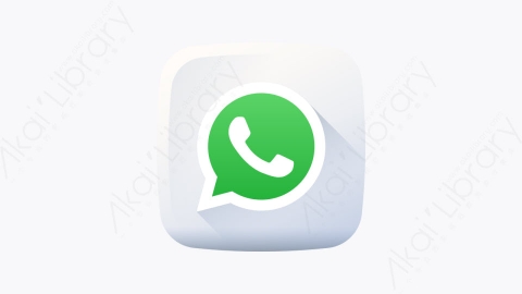 图片素材-013-whatsapp公司扁平卡通社交媒体徽标元素图标