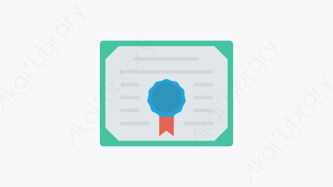 图片素材-0138-证书-5certificate卡通扁平学校与教育元素图标