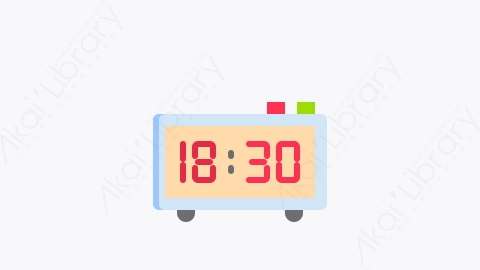 图片素材-014-闹钟alarm_clock扁平卡通家用电器电子元素图标