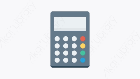 图片素材-014-计算器calculator扁平卡通商务办公业务图标元素