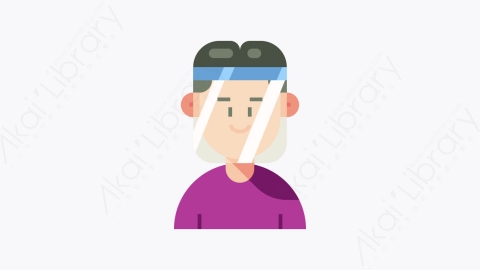 图片素材-014-面部防护face_protection扁平卡通冠状病毒隔离防护元素图标