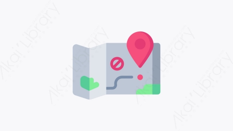 图片素材-014-地图maps扁平卡通露营元素图标