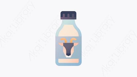 图片素材-014-奶瓶milk_bottle扁平卡通乳制品图标