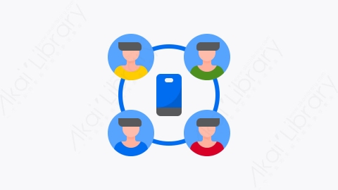 图片素材-014-网络network扁平卡通在家工作元素图标