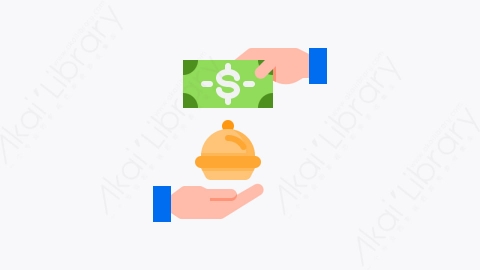 图片素材-014-付款payment扁平卡通食物交付元素图标