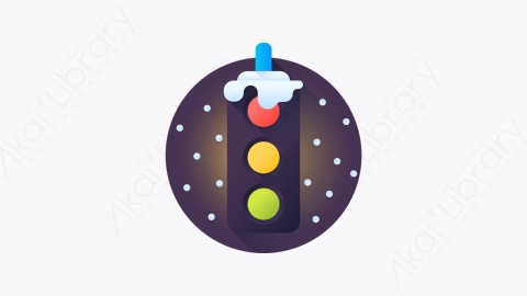 图片素材-014-交通标志trafficsign扁平卡通圣诞城市元素图标