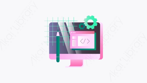 图片素材-014-网络开发webdevelopment扁平卡通Web开发图标