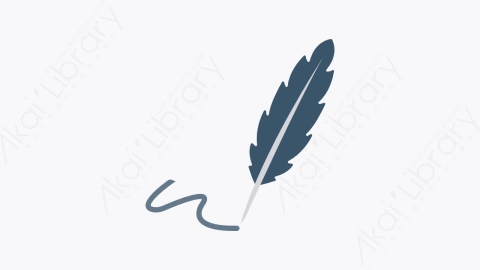 图片素材-0140-羽毛-1feather卡通扁平学校与教育元素图标