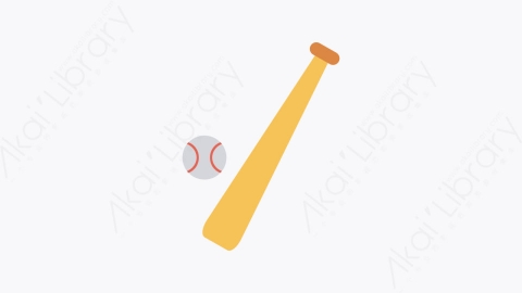 图片素材-0148-棒球baseball卡通扁平体育与健身元素图标