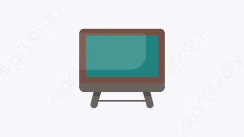 图片素材-015-黑板blackboard扁平卡通教育元素图标