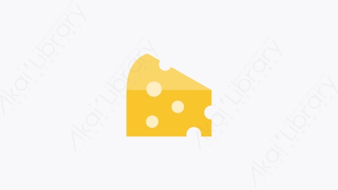 图片素材-015-奶酪cheese扁平卡通面包店元素图标