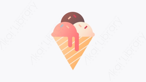 图片素材-015-冰淇淋icecream扁平卡通乳制品图标