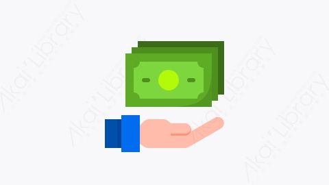 图片素材-015-货币money扁平卡通金融付款元素图标