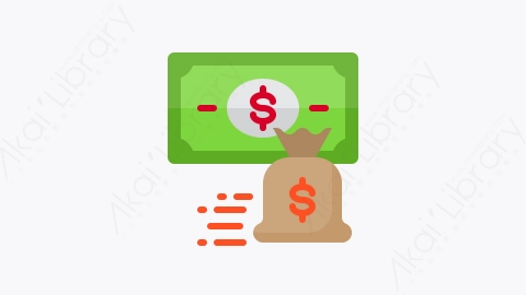 图片素材-015-货币money扁平卡通金融元素图标