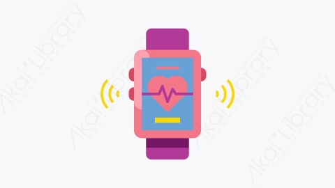 图片素材-015-智能手表smart_watch扁平卡通物联网元素图标