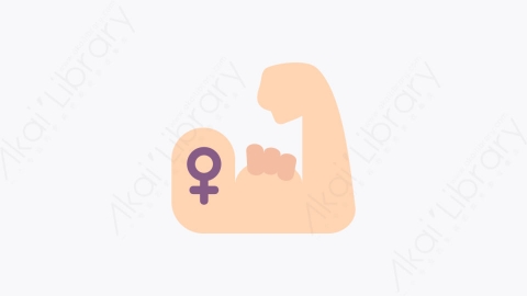 图片素材-015-强壮strong扁平卡通妇女节元素图标