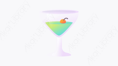 图片素材-016-鸡尾酒cocktail扁平卡通Instagram故事旅行元素图标