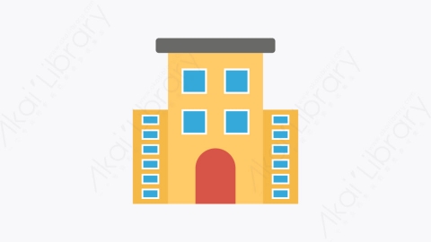 图片素材-016-公寓condominium扁平卡通城市地图元素图标