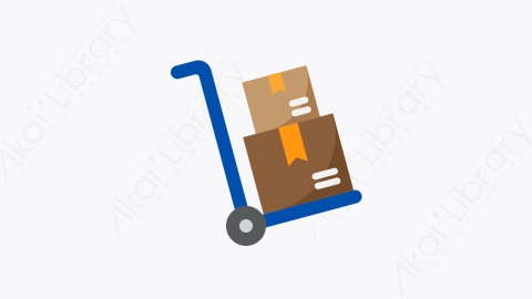 图片素材-016-交货delivery扁平卡通电子商务和购物元素图标
