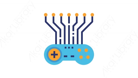 图片素材-016游戏手柄_gamepad科技人工智能道具元素图标