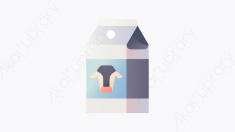 图片素材-016-牛奶盒milk_box扁平卡通乳制品图标