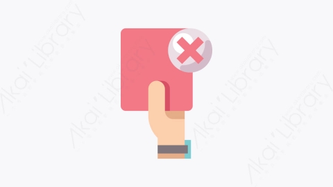 图片素材-016-红牌red_card扁平卡通足球元素图标
